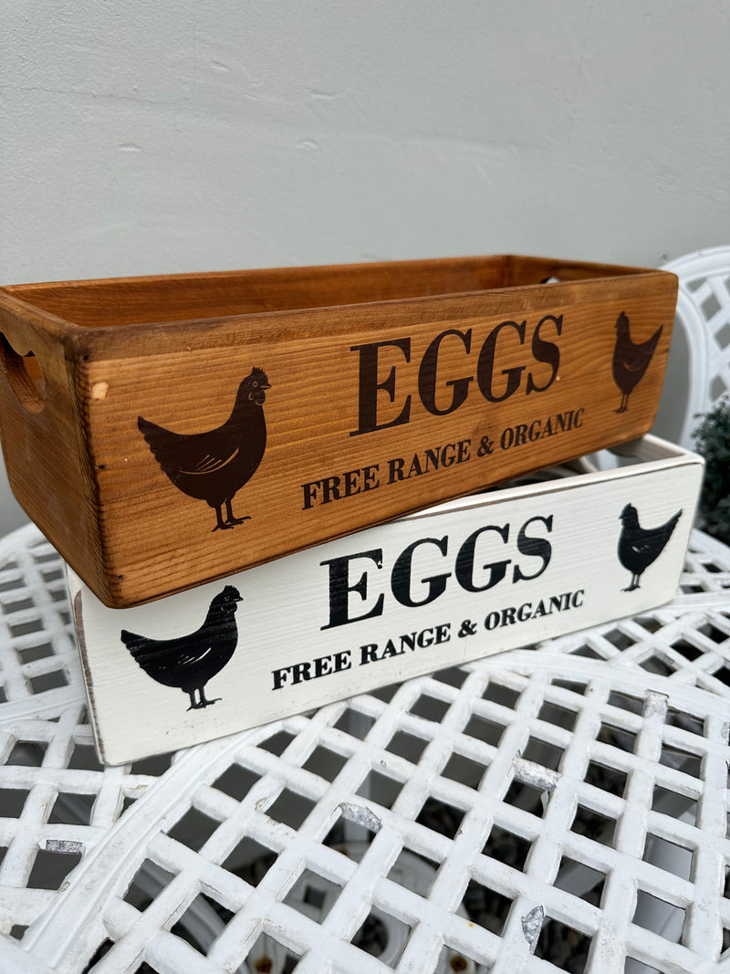Egg & Chicken Natural 12pce wooden box