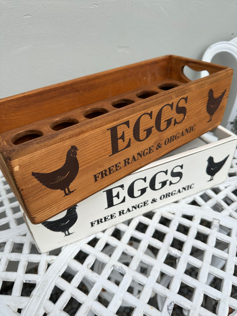 Egg & Chicken Natural 12pce wooden box