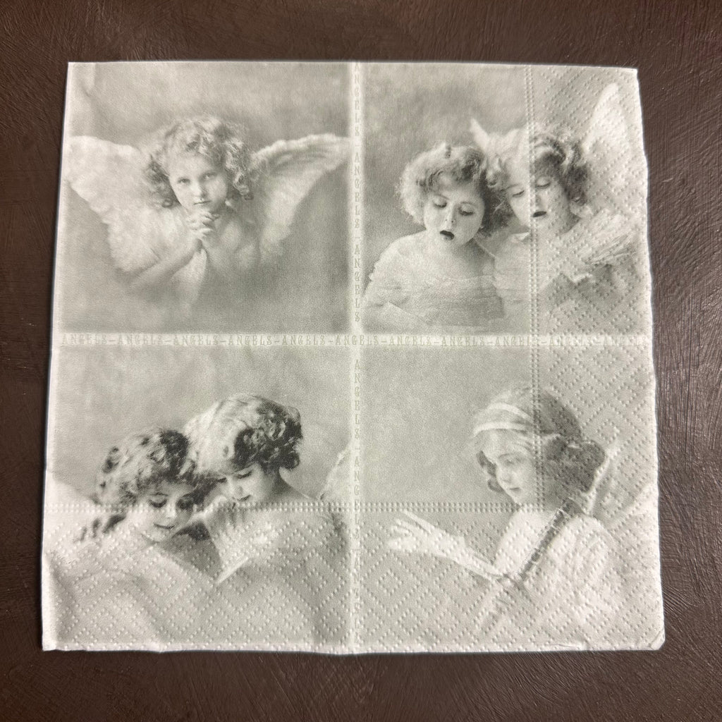 Cherub Angel Cards Napkin for Decoupage