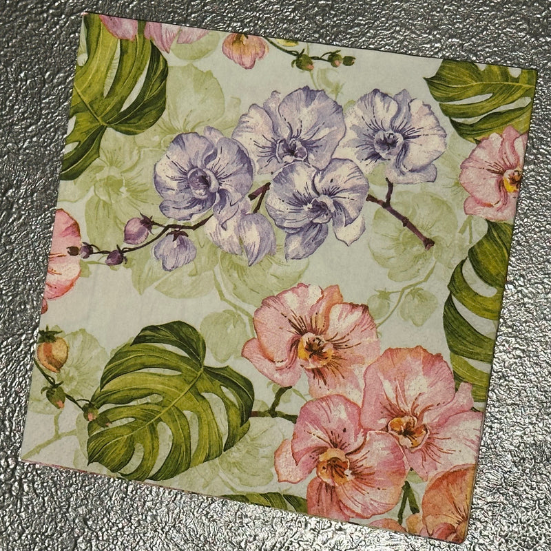 Pink & Purple Napkin for Decoupage