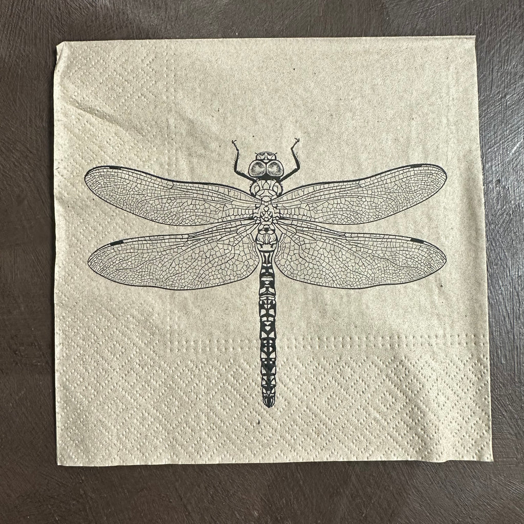 Dragonfly Napkin for Decoupage