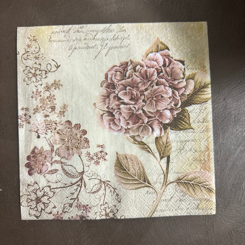 Heloise Linen & Rose Napkin for Decoupage