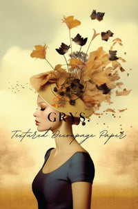 Leaves in your Hair Paper for Decoupage A1