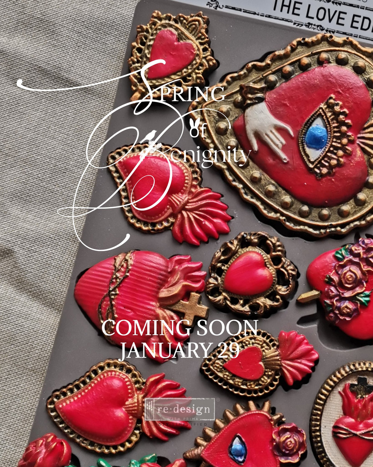 The Love Edit Mould by Redesign with Prima milargo heart