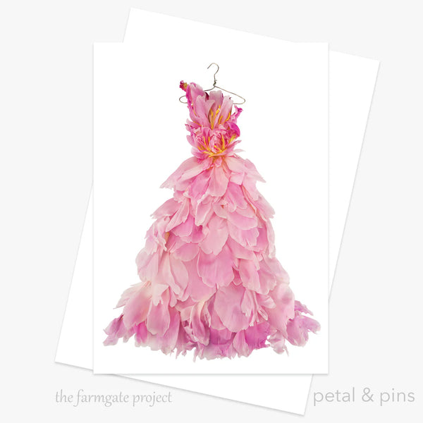 Greeting Card Peony Ballgown