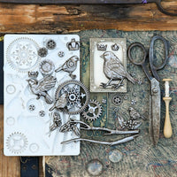 Mechanical Robins Mould by Finnabair for Prima Marketing