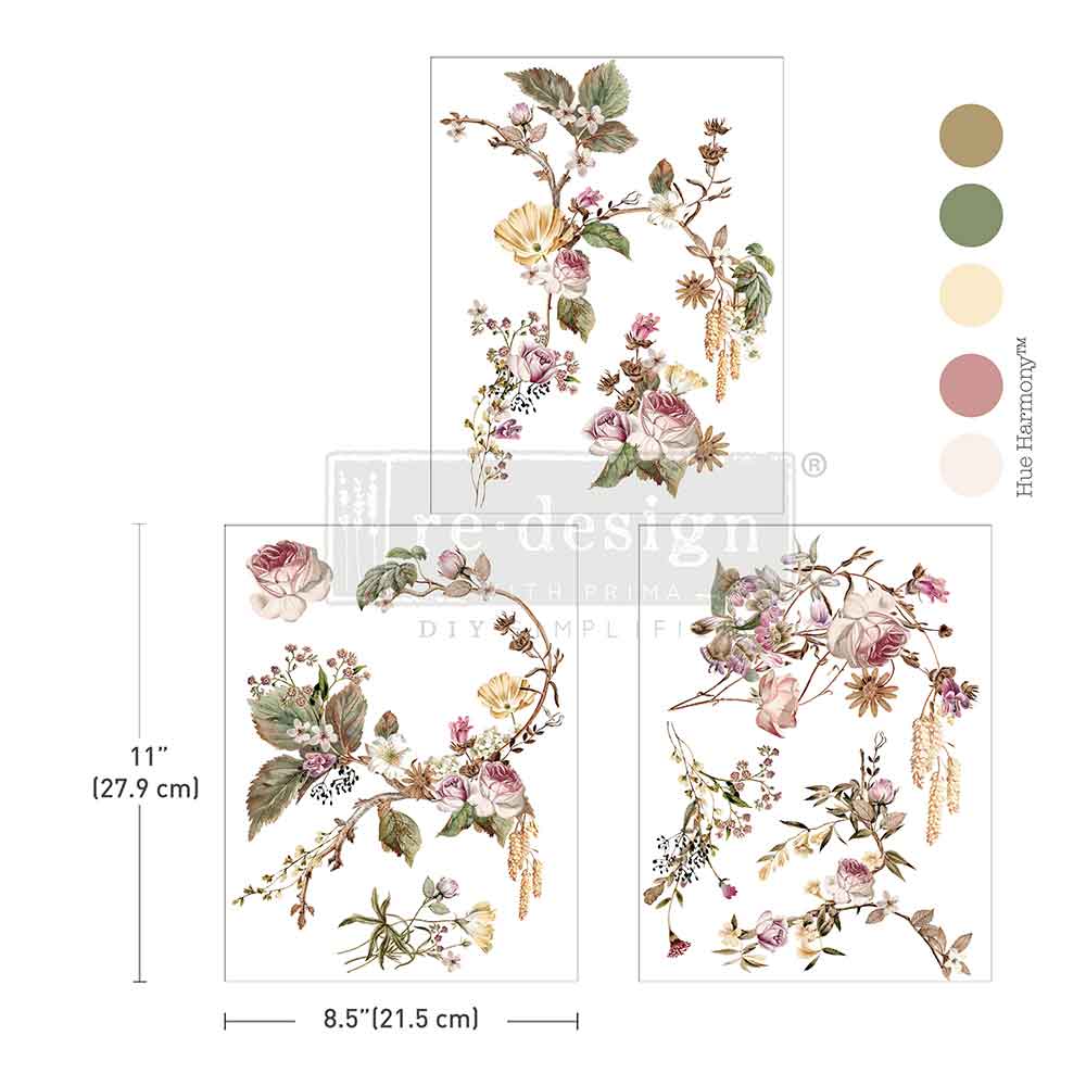 Redesign with Prima transfer middy Rosette Royale