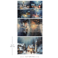 Christmas Bundle * Crim Velvet Transfer + Snow Twilight Paper Pack  + Santa's sleigh Mould