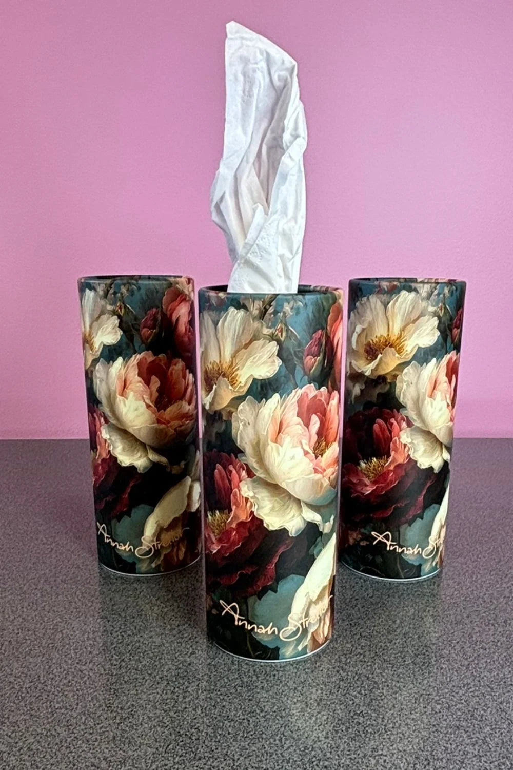 Faded Wallpaper Tissue box Tube x 1  Annah Stretton