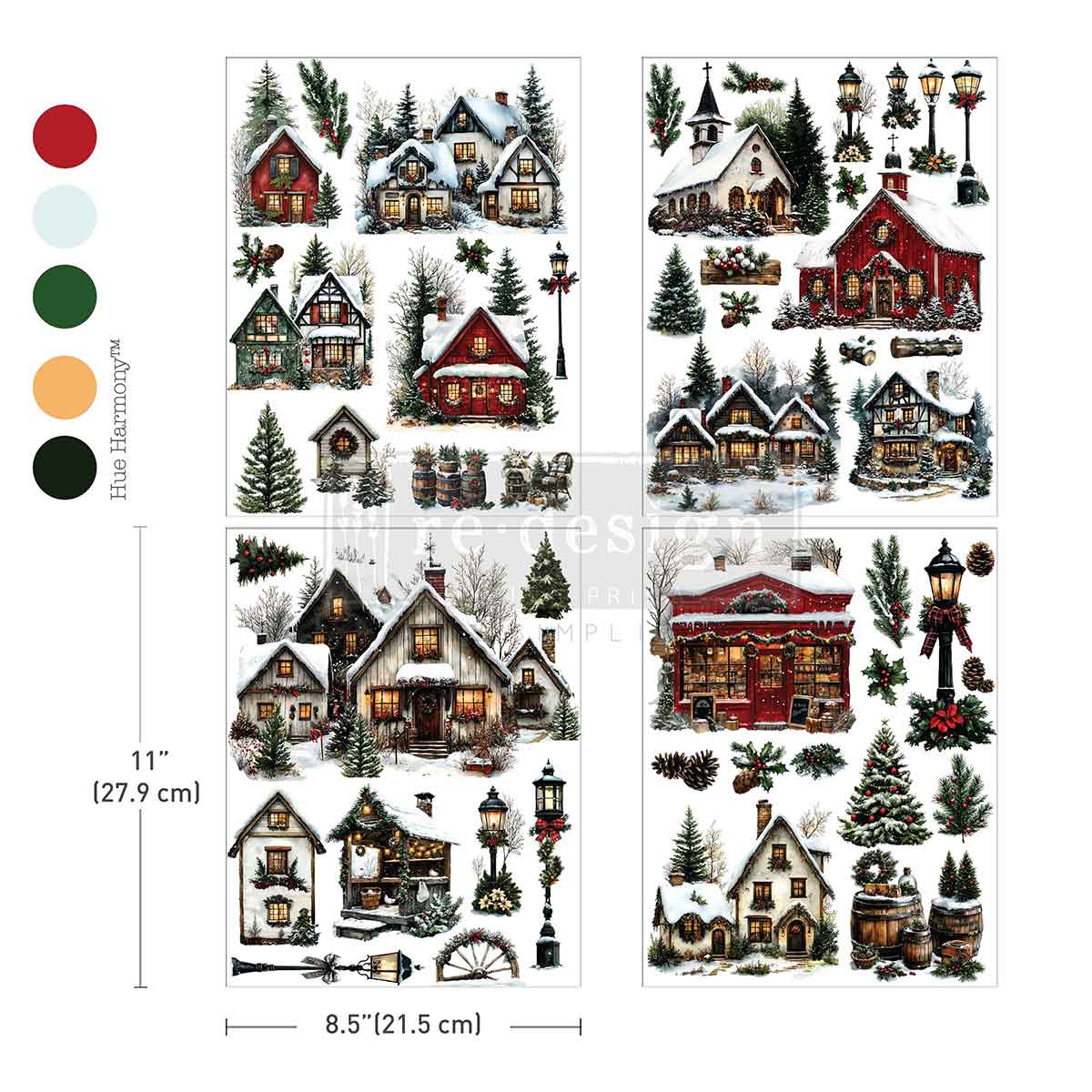 Redesign with Prima transfer middy Village of Wonder 4 sheet
