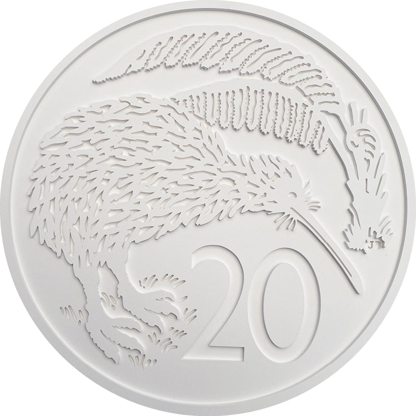 NZ 20 cent Coin Wall Art