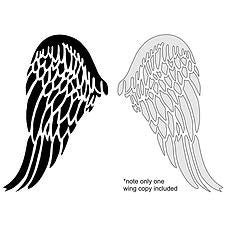 Angel Wing Stencil - small sized nz