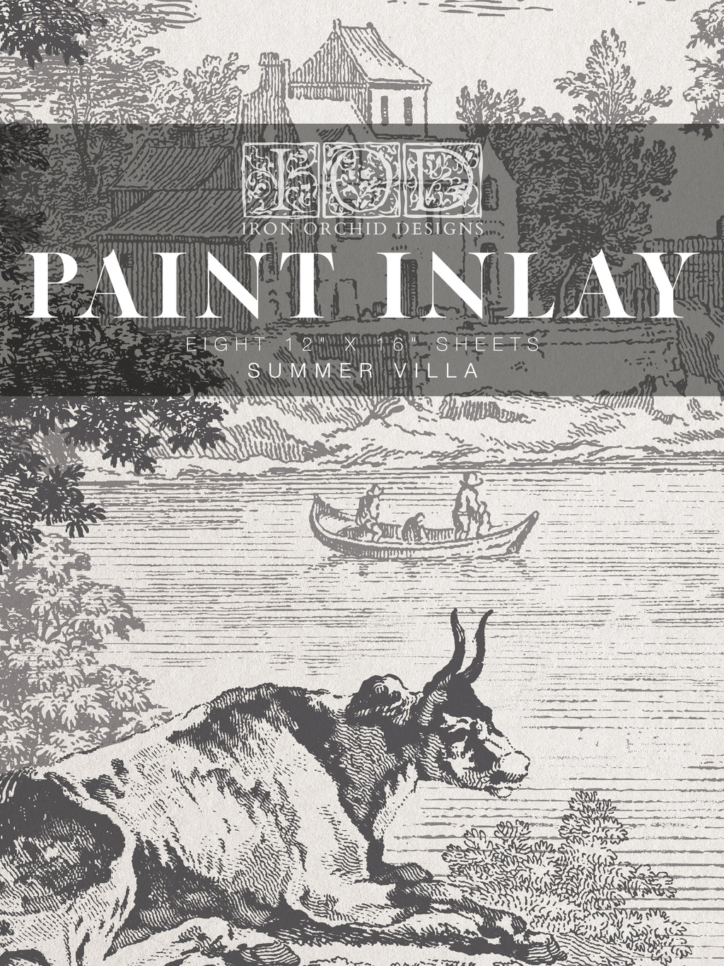 Summer Villa I IOD Paint Inlay I 8 sheets Limited Edition