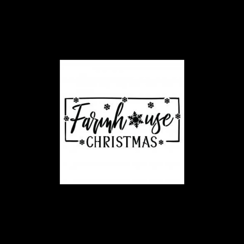 Farmhouse Christmas Stencil