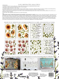 Painterly Florals I IOD Transfer I 8 sheets | Paint Me Vintage