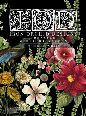 Midnight Garden I IOD Transfer I 4 sheets | Paint Me Vintage