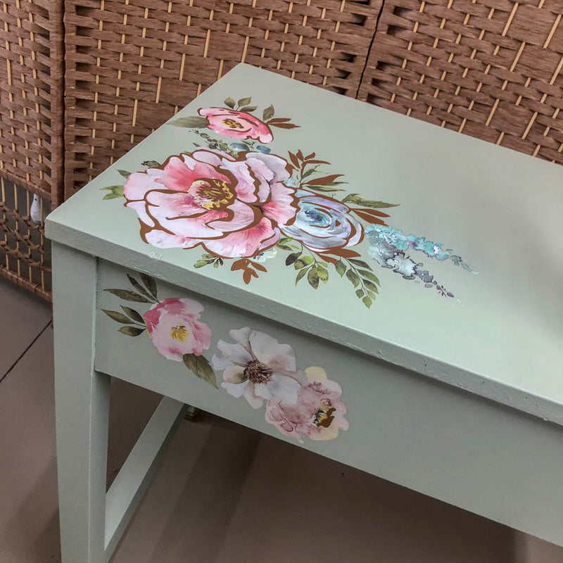  Dusty Miller Sunset Hall Table with drawer | Paint Me Vintage