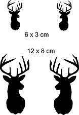 Stag Head Set Stencil | Paint Me Vintage