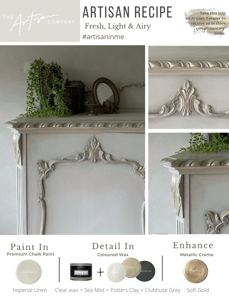 Artisan Paint Recipe Fresh Light & Airy with Imperial Linen