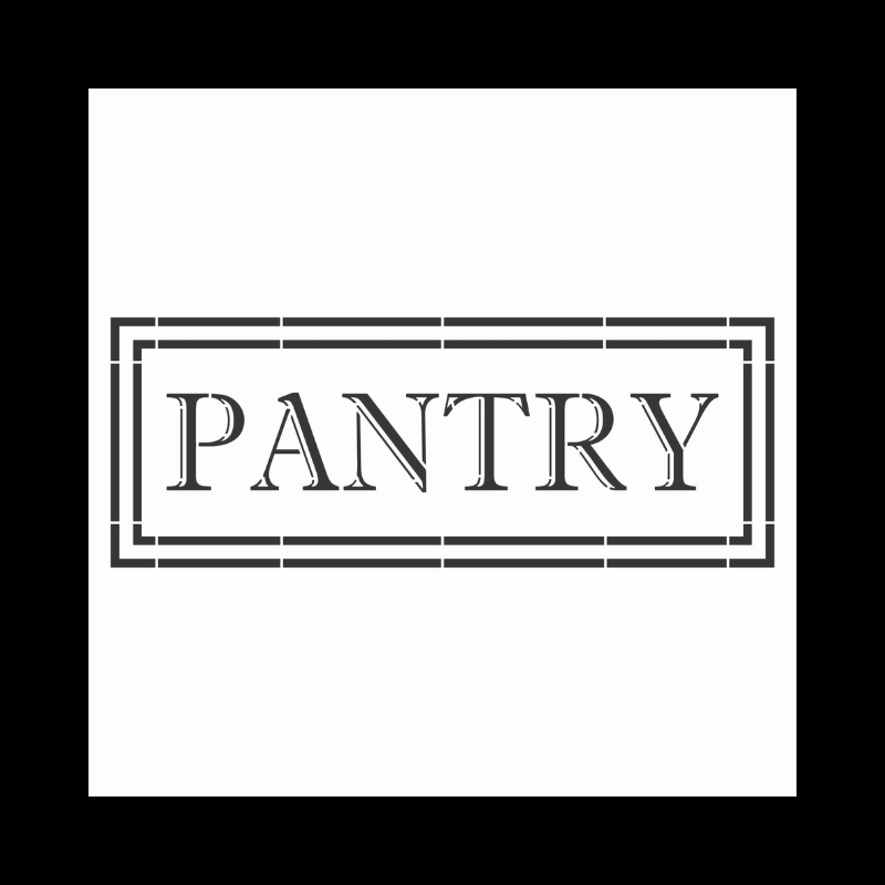 Pantry Sign Stencil