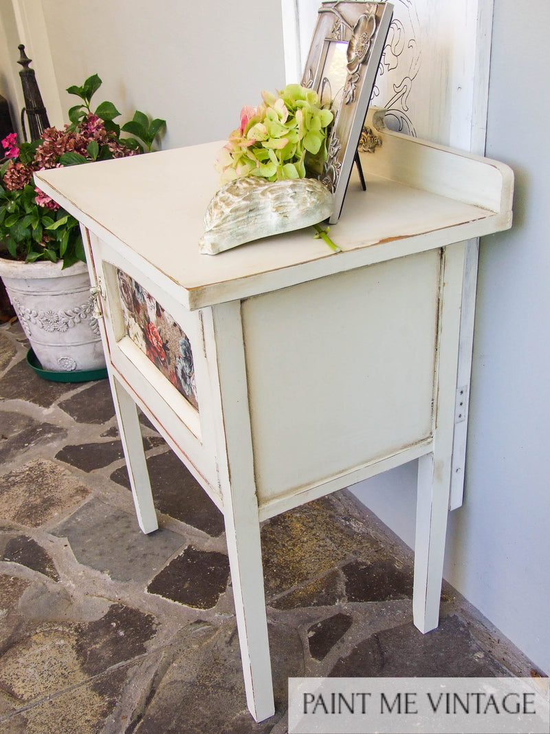 Yorkshire Stone Rustic Cabinet with Tea Rose Garden transfer NZ