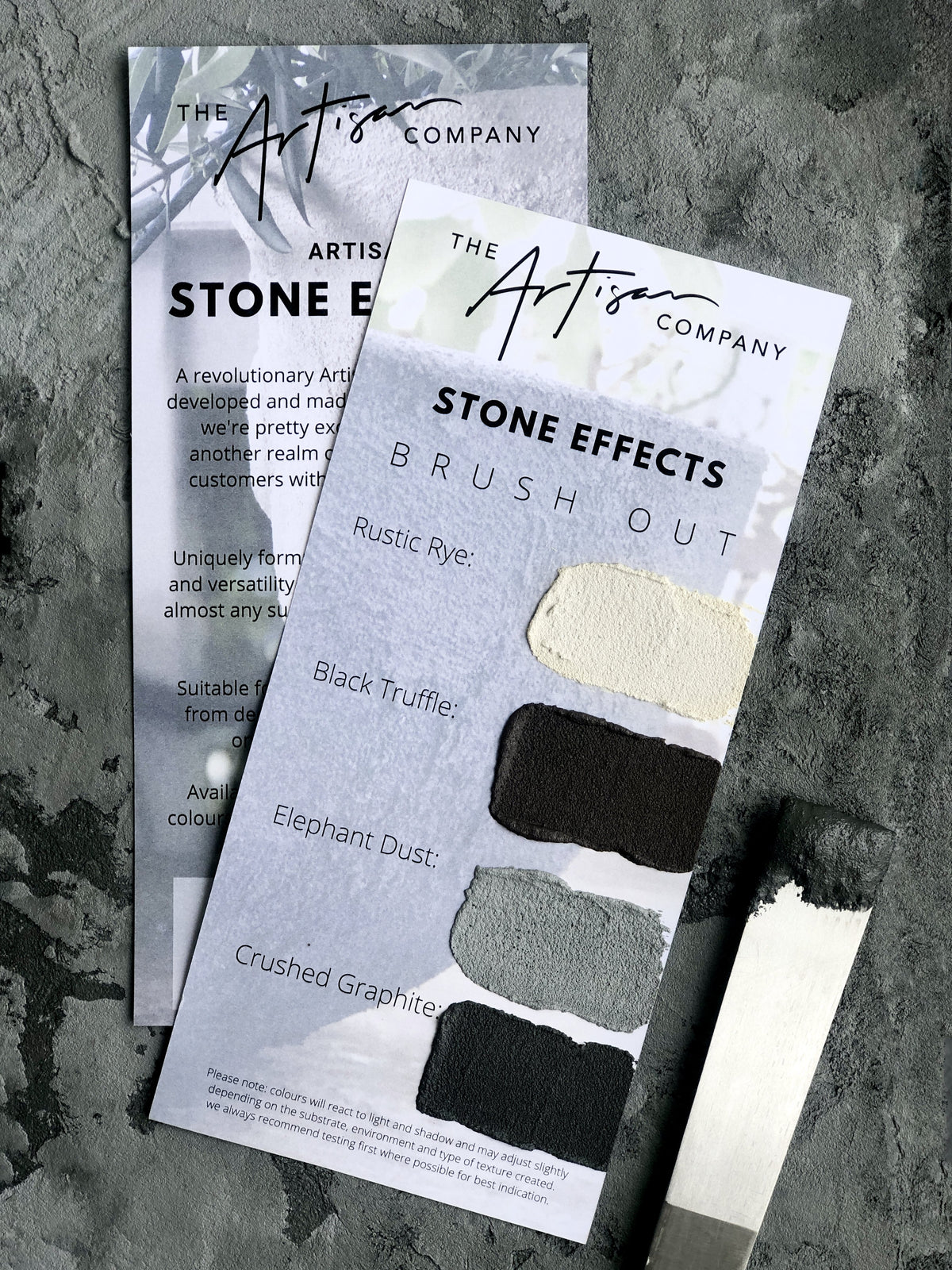 Stone Effect - Mini Brush Outs | Paint Me Vintage