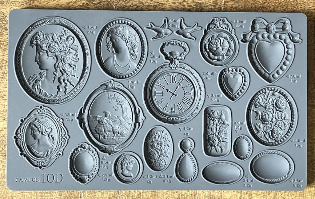 Cameos IOD Mould | Paint Me Vintage