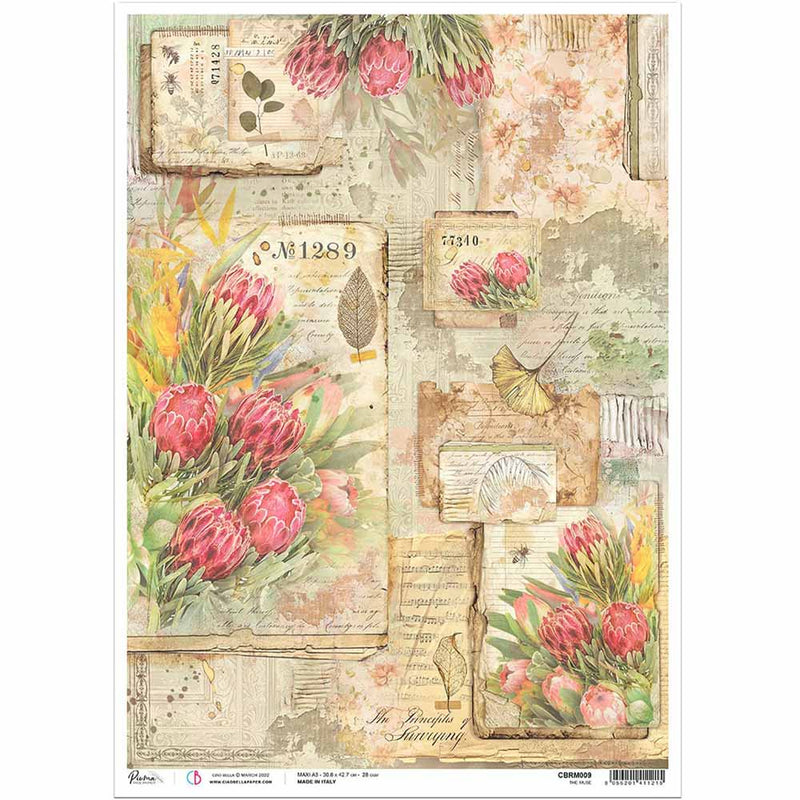 The Muse Rice Paper for Decoupage A3 | Paint Me Vintage