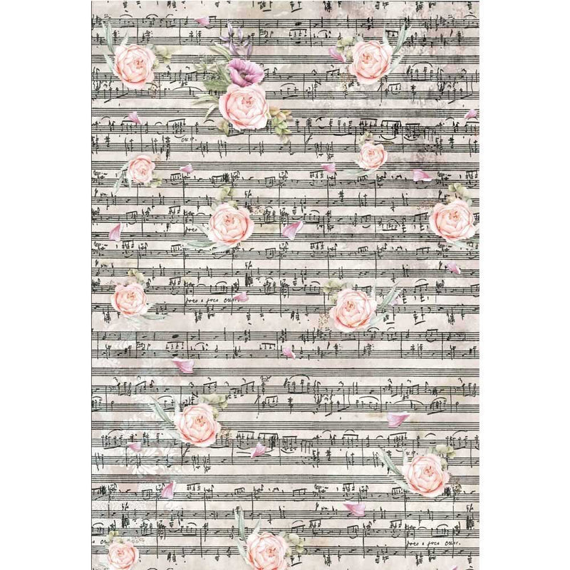 Musical Dream Rice Paper for Decoupage A4 | Paint Me Vintage