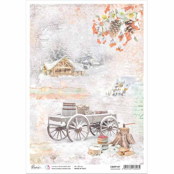 Winter Mood Rice Paper for Decoupage A4