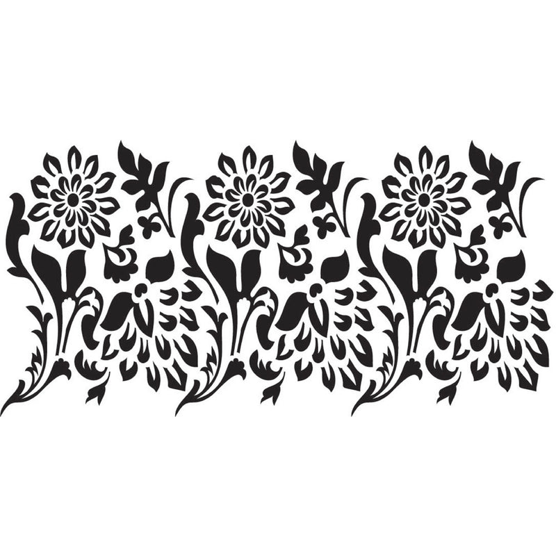 Tea Towel Floral Stencil by Dixie Belle