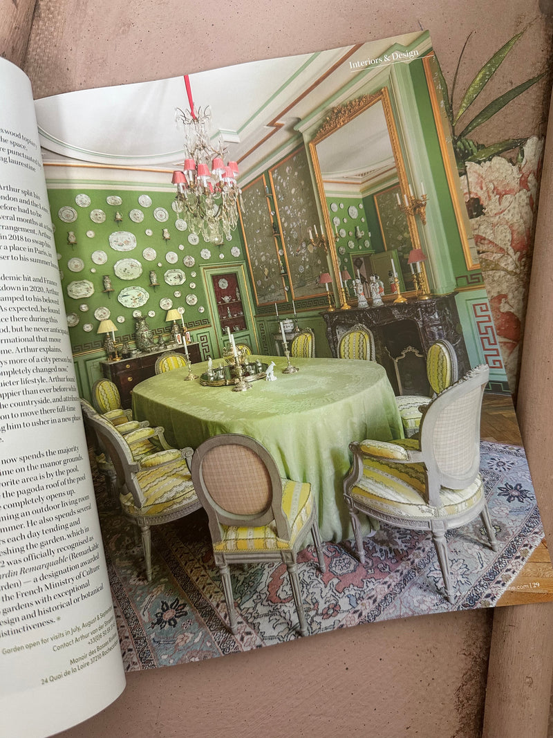 Printed in Paris My French Country Home magazine is full of inspirational creative ideas for your home and garden. Dreamy photography throughout. Magazine comes out bi-monthly  A timeless magazine which will stay in your home for years