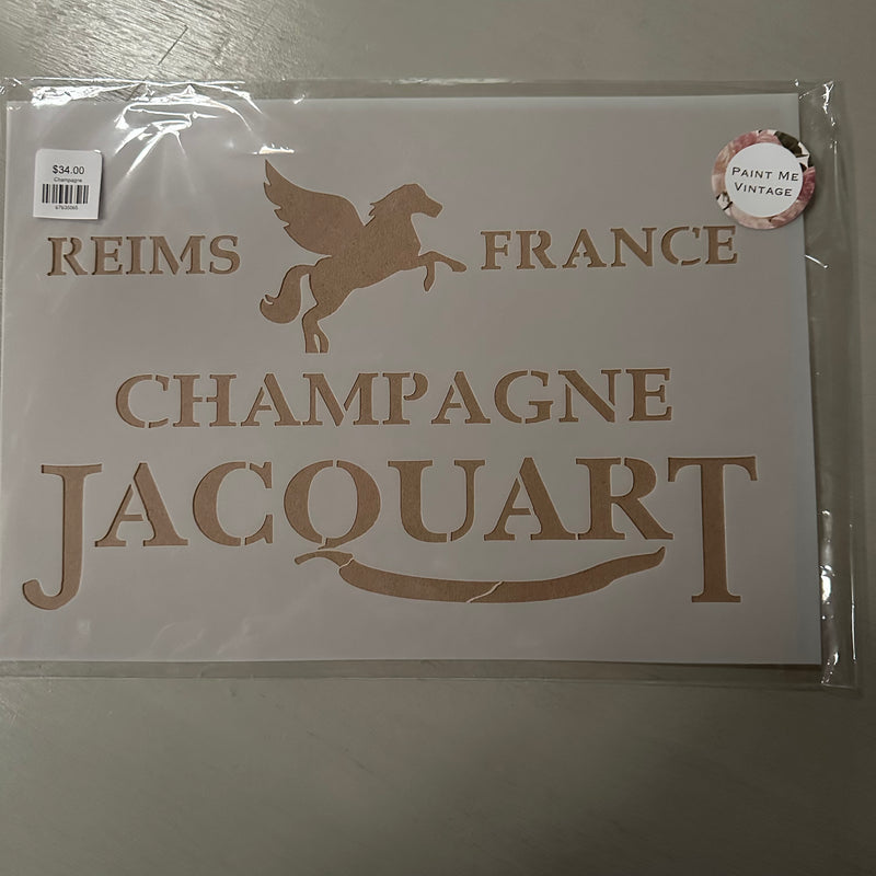 Champagne Stencil  - choice of 3