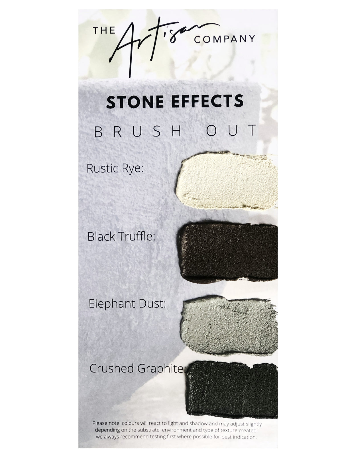 Stone Effect - Mini Brush Outs | Paint Me Vintage