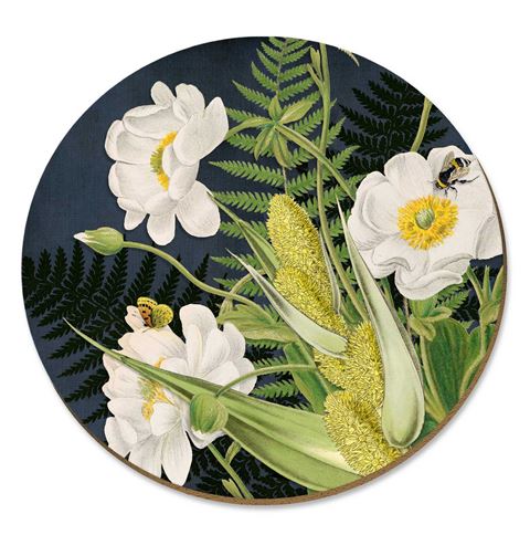 Placemat Mt Cook Lily with Bee by Wolfkamp & Stone