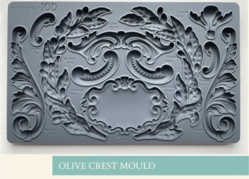Olive Crest IOD Mould | Paint Me Vintage