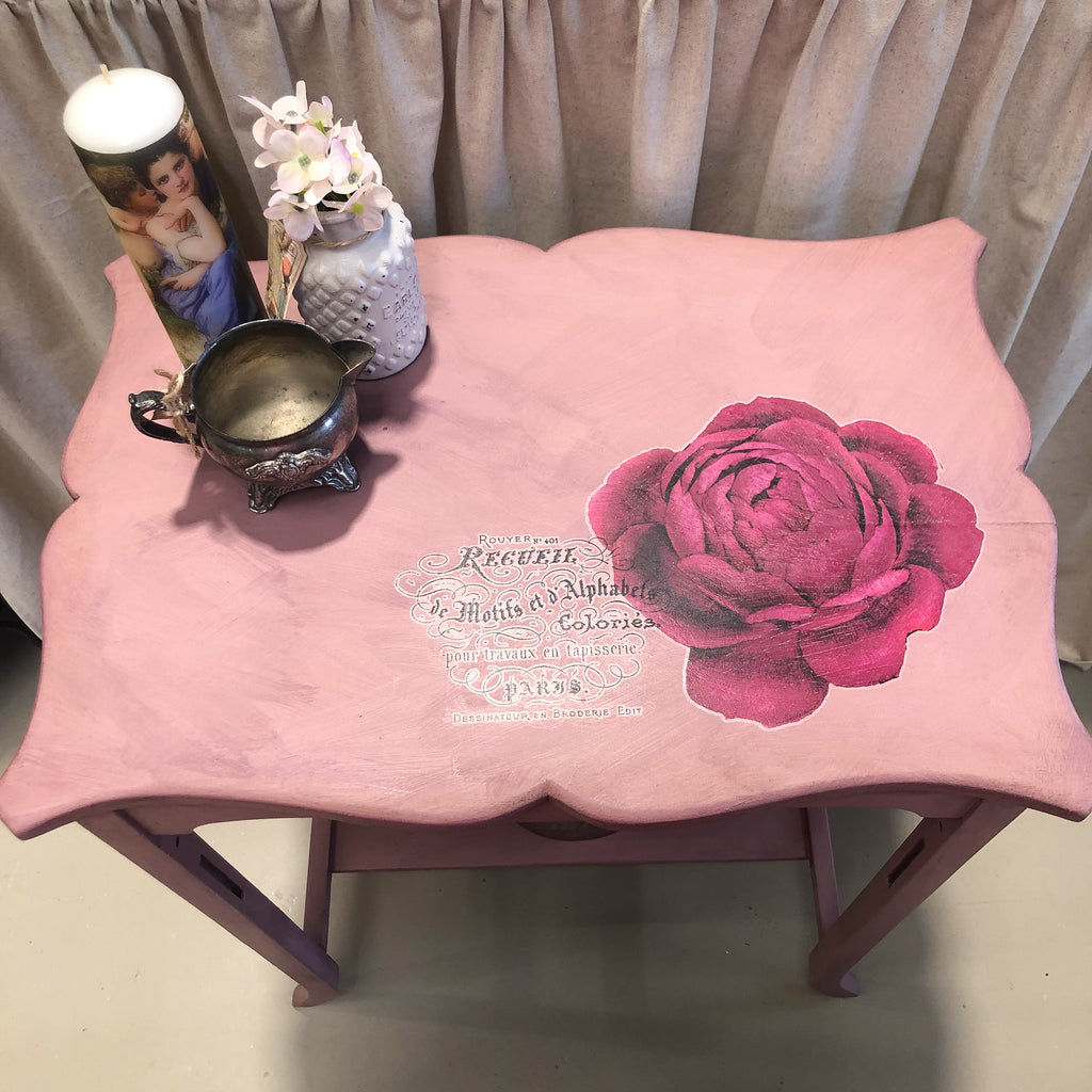 Bruised Petal Matriarch Rose Occasional Table | Paint Me Vintage