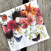 Floral Melody Napkin for Decoupage