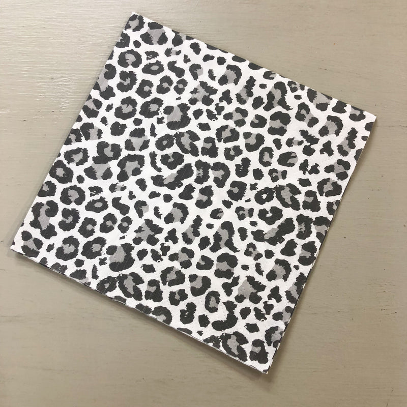 Leopard Print Napkin for Decoupage