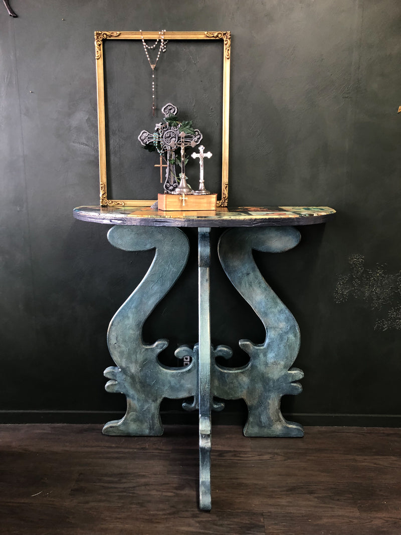 Mary High Demi Lune Table | Paint Me Vintage