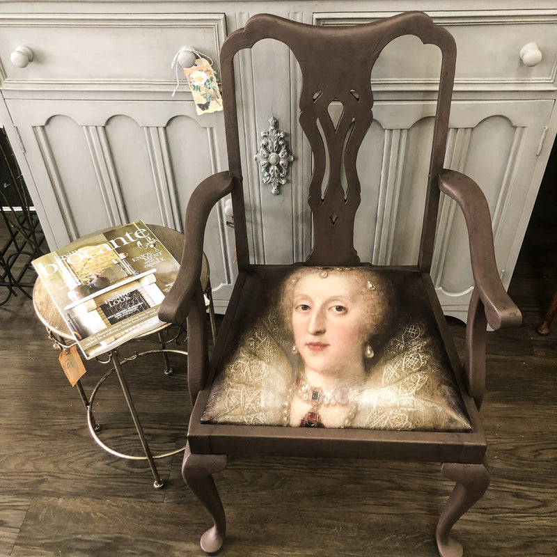 Decoupaged Decorative Chair | Paint Me Vintage