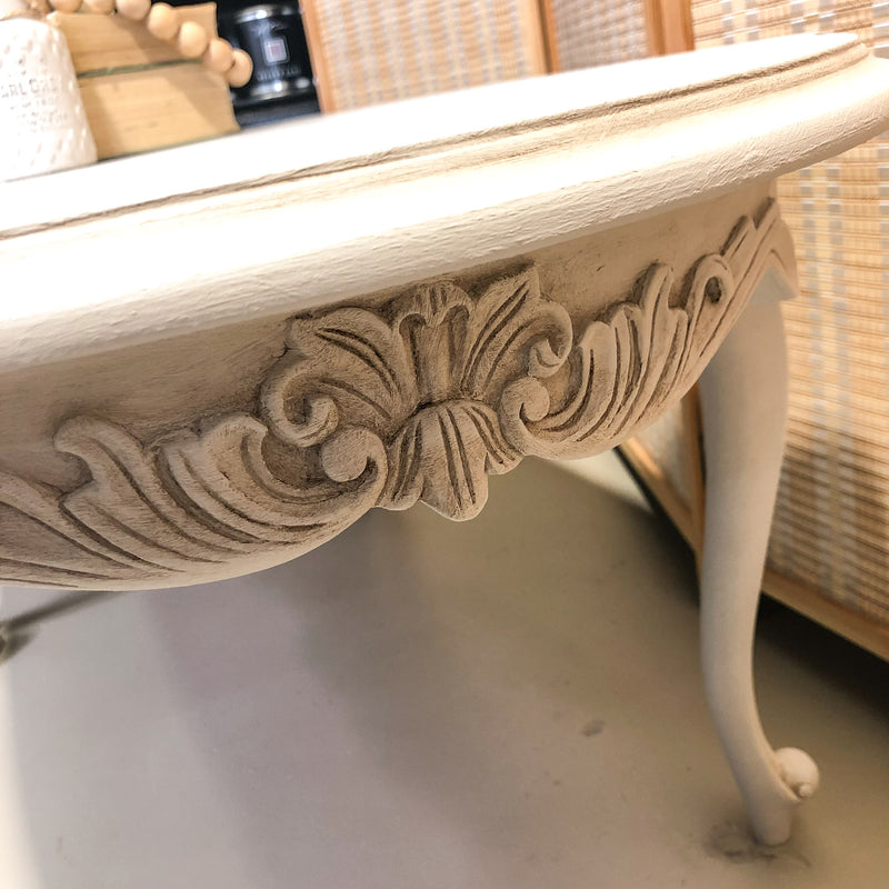 Classic Calicut Carved Coffee table | Paint Me Vintage