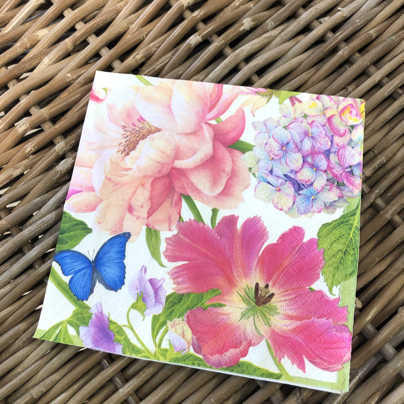 Floral Pastels Napkin for Decoupage