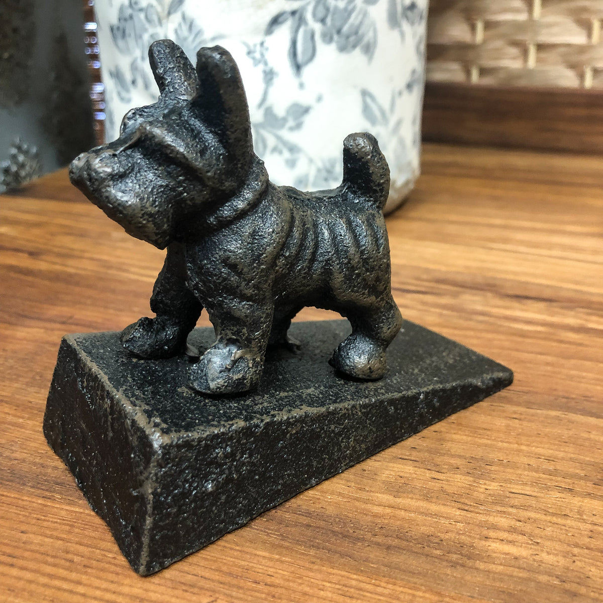 Dog Standing Door wedge Black