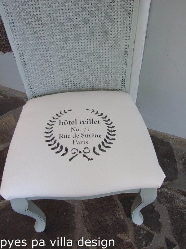 Hotel Oeillet Wreath Stencil | Paint Me Vintage | Tauranga, New Zealand | chalk paint | chalkpaint | furniture painting | vintage paint | stencils | IOD | Iron Orchid Design | furniture transfers | workshops | where to buy stencils | stencils for sale nz | plastic stencils nz | craft stencils nz | Hotel Oeillet Wreath Stencil