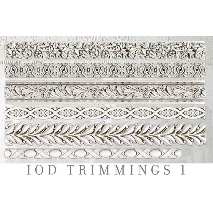 Trimmings 1 IOD Mould | Paint Me Vintage